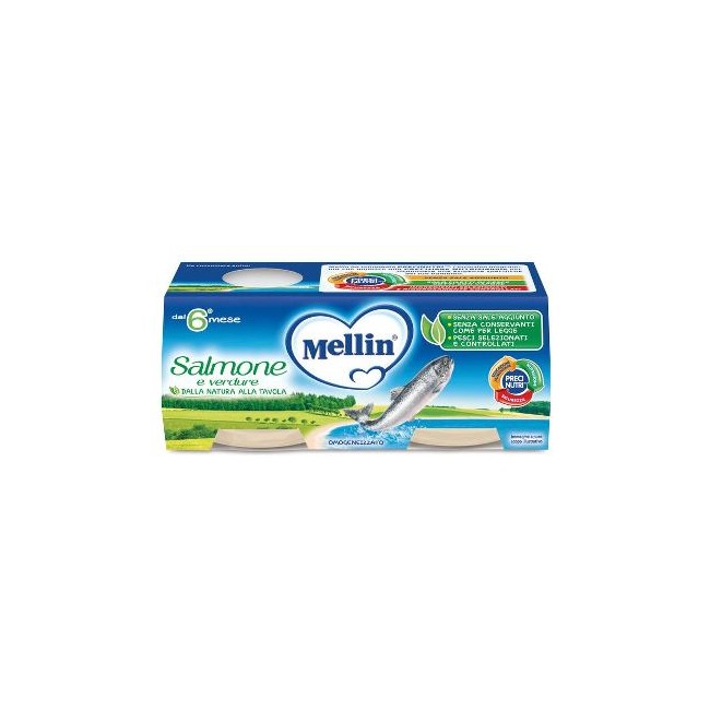 MELLIN OMOGENEIZZATO SALMONE 2 X 80 G MELLIN OMOGENEIZZATO SALMONE 2 X 80 G