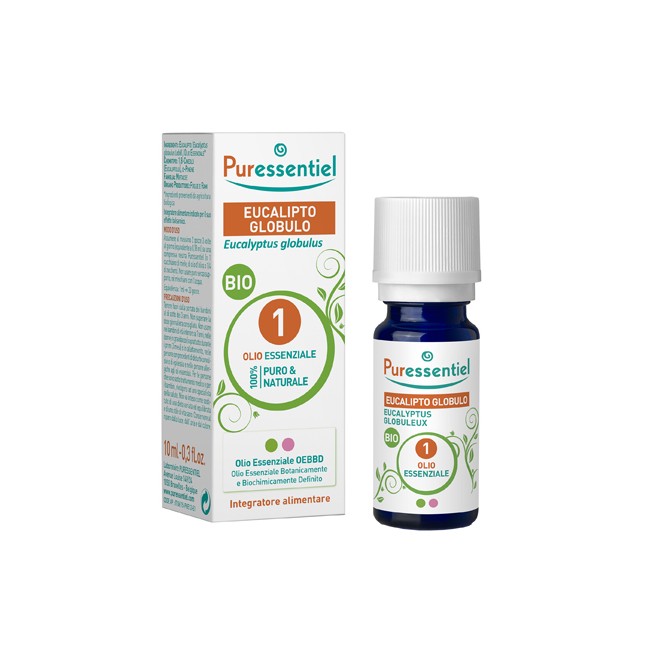 PURESSENTIEL EUCALIPTO GLOBULO OLIO ESSENZIALE BIO 10 ML PURESSENTIEL EUCALIPTO GLOBULO OLIO ESSENZIALE BIO 10 ML