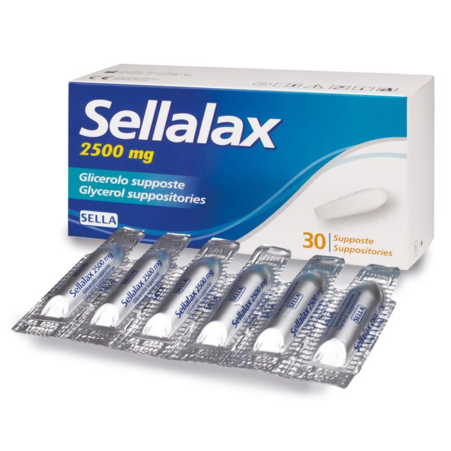 SELLALAX 2500MG SUPPOSTE GLICEROLO 30 PEZZI SELLALAX 2500MG SUPPOSTE GLICEROLO 30 PEZZI