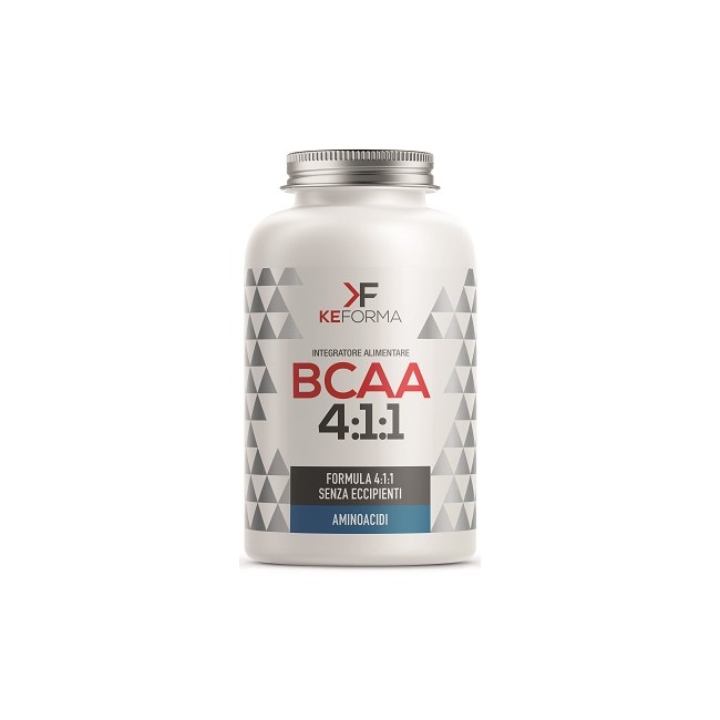 Barattolo da 140 capsule di KE Bcaa 4:1:1, integratore di aminoacidi ramificati per sportivi. Barattolo da 140 capsule di KE Bcaa 4:1:1, integratore di aminoacidi ramificati per sportivi.