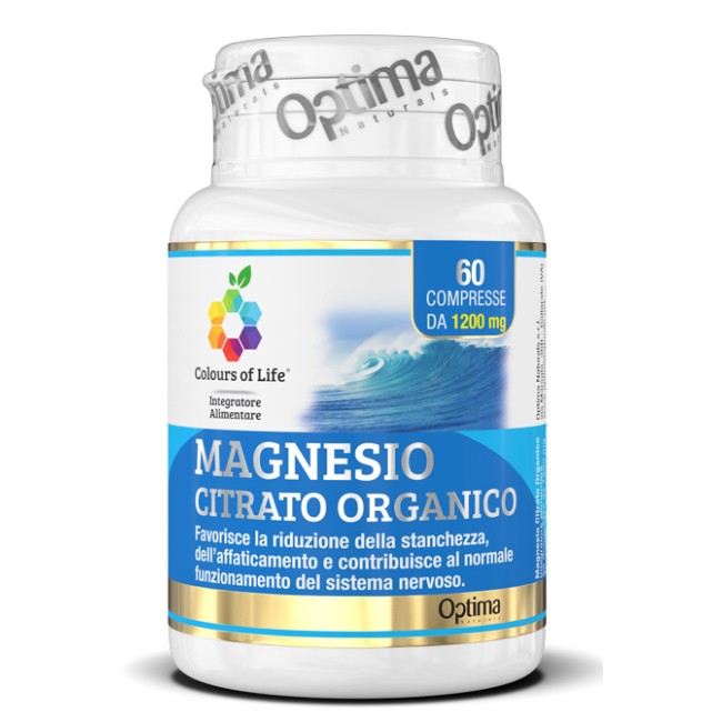 COLOURS OF LIFE MAGNESIO CITRATO ORGANICO 60 COMPRESSE 1200 MG COLOURS OF LIFE MAGNESIO CITRATO ORGANICO 60 COMPRESSE 1200 MG