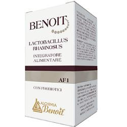Confezione da 30 capsule di Benoit Lactobacillus Rhamnosus, integratore per diarrea e sindrome del colon irritabile.