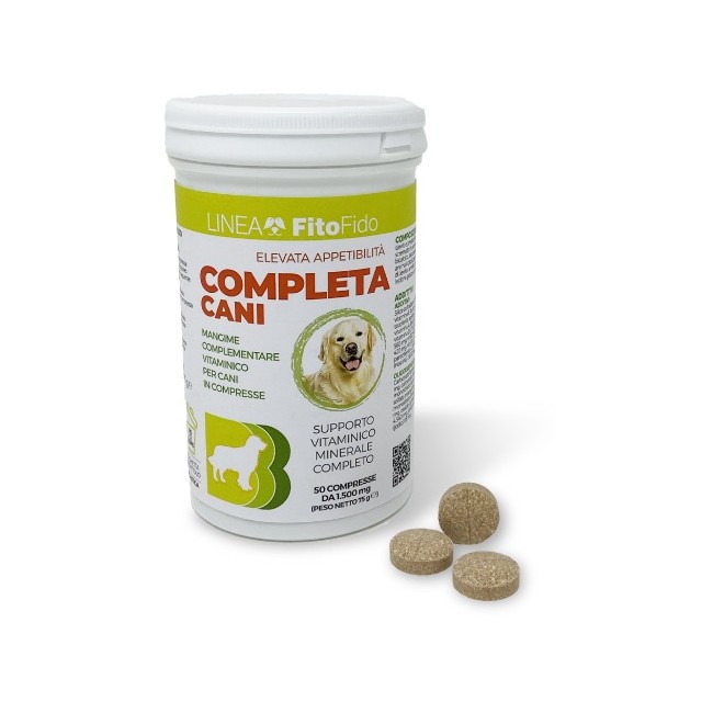 COMPLETA CANI 50 COMPRESSE BARATTOLO 75 G COMPLETA CANI 50 COMPRESSE BARATTOLO 75 G