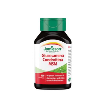 Flacone Jamieson Glucosamina Condroitina MSM, integratore per articolazioni, 120 compresse