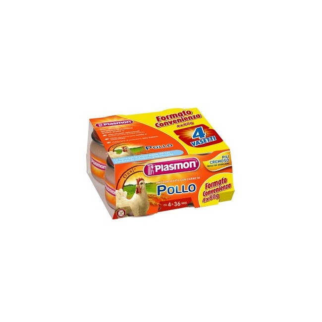 PLASMON OMOGENEIZZATO POLLO CON GIFT 4 X 80 G PLASMON OMOGENEIZZATO POLLO CON GIFT 4 X 80 G