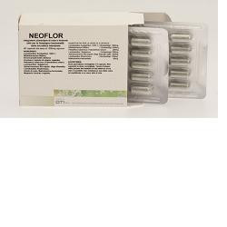 Confezione da 60 capsule di Oti Neoflor Integratore Di Fermenti Lattici Per Il Microbiota Intestinale.