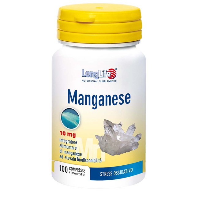 LONGLIFE MANGANESE 10 MG 100 COMPRESSE LONGLIFE MANGANESE 10 MG 100 COMPRESSE
