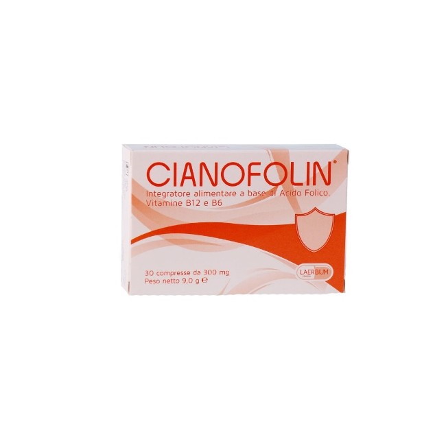 Confezione da 30 compresse di Cianofolin, integratore per il benessere cardiovascolare e nervoso. Confezione da 30 compresse di Cianofolin, integratore per il benessere cardiovascolare e nervoso.