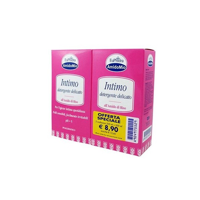 EUPHIDRA ABBINATA INTIMO DETERGENTE DELICATO 200 ML + 200 ML EUPHIDRA ABBINATA INTIMO DETERGENTE DELICATO 200 ML + 200 ML
