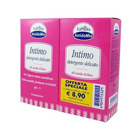 EUPHIDRA ABBINATA INTIMO DETERGENTE DELICATO 200 ML + 200 ML EUPHIDRA ABBINATA INTIMO DETERGENTE DELICATO 200 ML + 200 ML