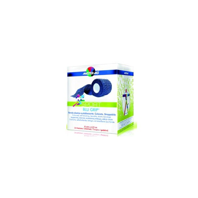 BENDA ELASTICA AUTOBLOCCANTE MASTER-AID BLUGRIP 6X4,5 BENDA ELASTICA AUTOBLOCCANTE MASTER-AID BLUGRIP 6X4,5