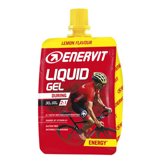 Cheerpack da 60 ml di Enervit Enervitene Cheerpack, integratore energetico con carboidrati e vitamine.