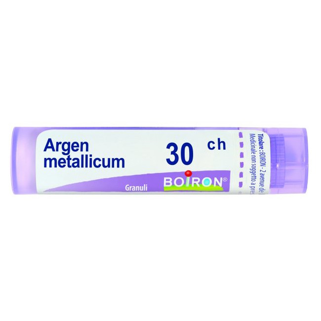 Boiron ARGENTUM METALLICUM 30 CH GRANULI Boiron ARGENTUM METALLICUM 30 CH GRANULI