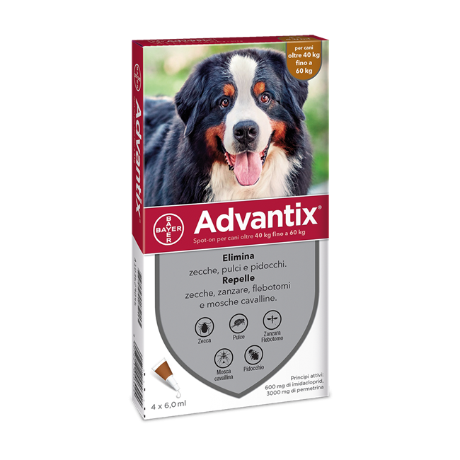 ADVANTIX SPOT ON*4PIP 40-60KG ADVANTIX SPOT ON*4PIP 40-60KG