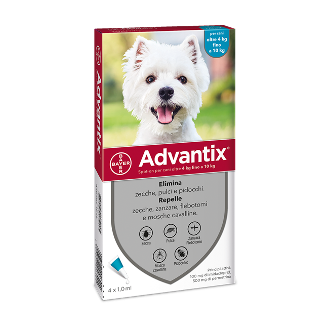 ADVANTIX SPOT ON*4PIP 4-10KG ADVANTIX SPOT ON*4PIP 4-10KG
