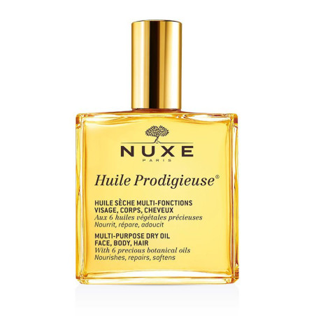 Flacone da 100 Ml di Nuxe Huile Prodigieuse olio secco multifunzione. Flacone da 100 Ml di Nuxe Huile Prodigieuse olio secco multifunzione.