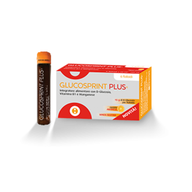 Glucosprint Plus Arancia Integratore Alimentare 6 Fiale Glucosprint Plus Arancia Integratore Alimentare 6 Fiale