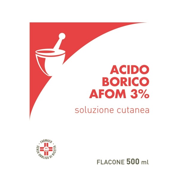 ACIDO BORICO AFOM*3% 500ML ACIDO BORICO AFOM*3% 500ML