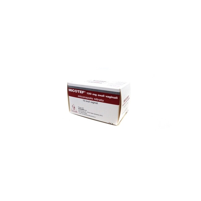 MICOTEF*15 OV VAG 100MG MICOTEF*15 OV VAG 100MG
