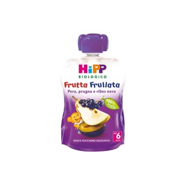 Hipp Bio Frutta Frullata Pera Prugra E Ribes Nero 90g Hipp Bio Frutta Frullata Pera Prugra E Ribes Nero 90g