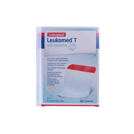 LEUKOMED T PLUS SKIN SENSITIVE MEDICAZIONE POST-OPERATORIA TRASPARENTE MPERMEABILE CON MASSA ADESIVA AL SILICONE 8X10CM 5 PEZZI LEUKOMED T PLUS SKIN SENSITIVE MEDICAZIONE POST-OPERATORIA TRASPARENTE MPERMEABILE CON MASSA ADESIVA AL SILICONE 8X10CM 5 PEZZI