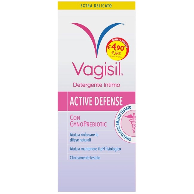 Vagisil Active Defense Gynoprebiotic Detergente Intimo Quotidiano 250 Ml Vagisil Active Defense Gynoprebiotic Detergente Intimo Quotidiano 250 Ml