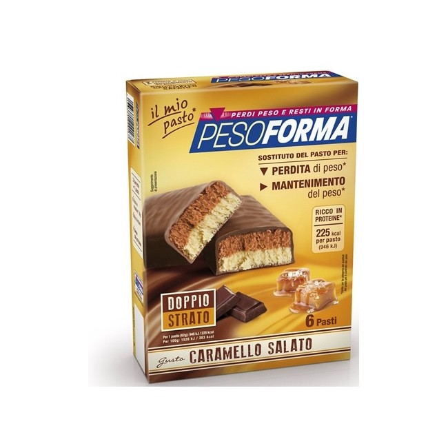 PESOFORMA BARRETTA AL CARAMELLO SALATO 12 PEZZI DA 31 G PESOFORMA BARRETTA AL CARAMELLO SALATO 12 PEZZI DA 31 G