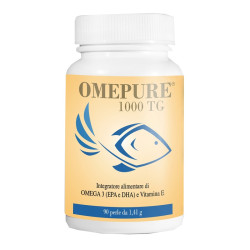 Omepure 1000 TG Integratore Di Omega-3 e Vitamina E 90 Capsule