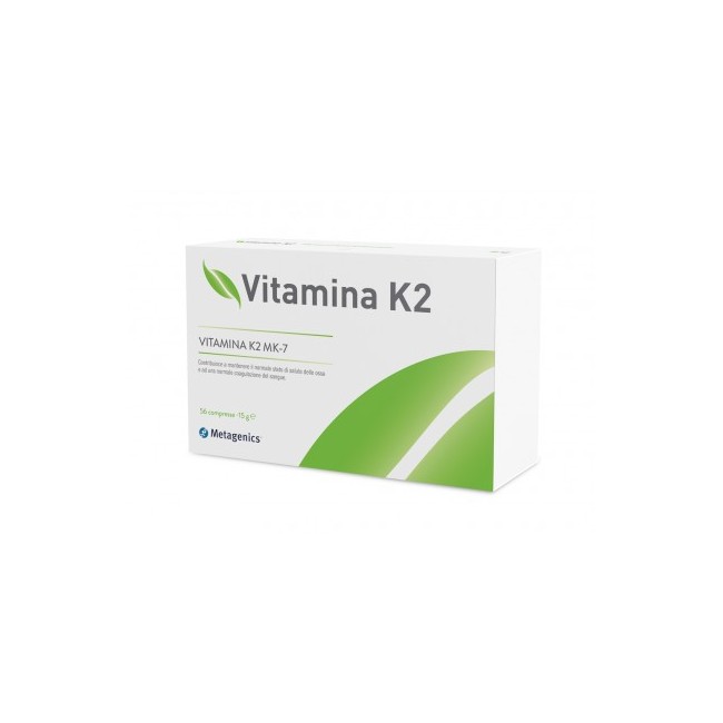 Confezione da 56 compresse deglutibili Di Metagenics Vitamina K2 per la salute delle ossa Confezione da 56 compresse deglutibili Di Metagenics Vitamina K2 per la salute delle ossa