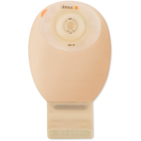 DANSAC NOVALIFE TRE 1 SACCA APERTA OPACA SOFTCONVEX MIDI PER ILEOSTOMIA CON FINESTRA RITAGLIABILE 15-34MM 360 ML 10 PEZZI