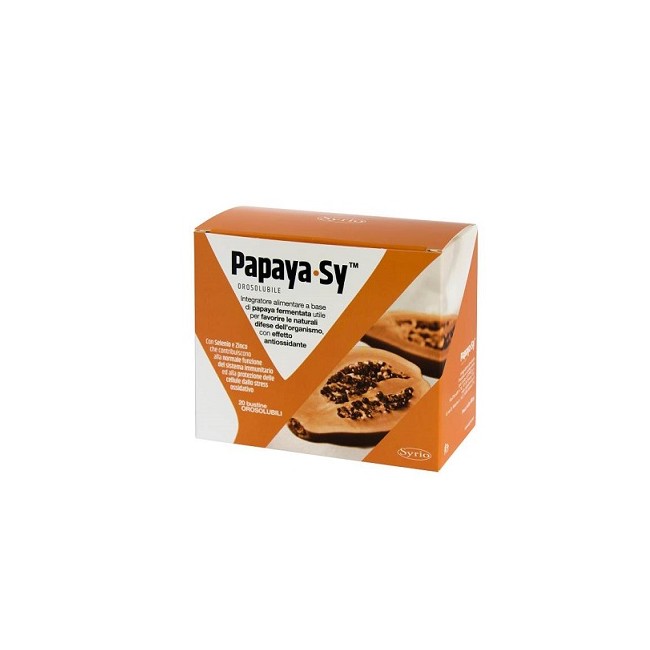 PAPAYA-SY 20 BUSTINE 92 G POLVERE OROSOLUBILE PAPAYA-SY 20 BUSTINE 92 G POLVERE OROSOLUBILE
