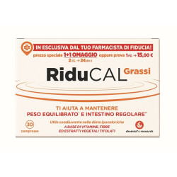 Riducal Grassi Integratore Dimagrante Per Il Metabolismo 30 Compresse