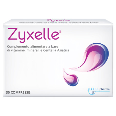 Confezione da 30 compresse di Zyxelle, integratore per cellulite e benessere della pelle. Confezione da 30 compresse di Zyxelle, integratore per cellulite e benessere della pelle.