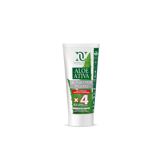 Tubo da 200 ml di Aloe Attiva Gel Puro Titolato per pelle arrossata e screpolata. Tubo da 200 ml di Aloe Attiva Gel Puro Titolato per pelle arrossata e screpolata.