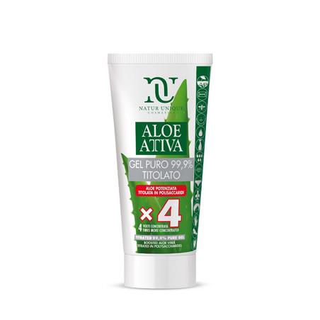 Tubo da 200 ml di Aloe Attiva Gel Puro Titolato per pelle arrossata e screpolata. Tubo da 200 ml di Aloe Attiva Gel Puro Titolato per pelle arrossata e screpolata.