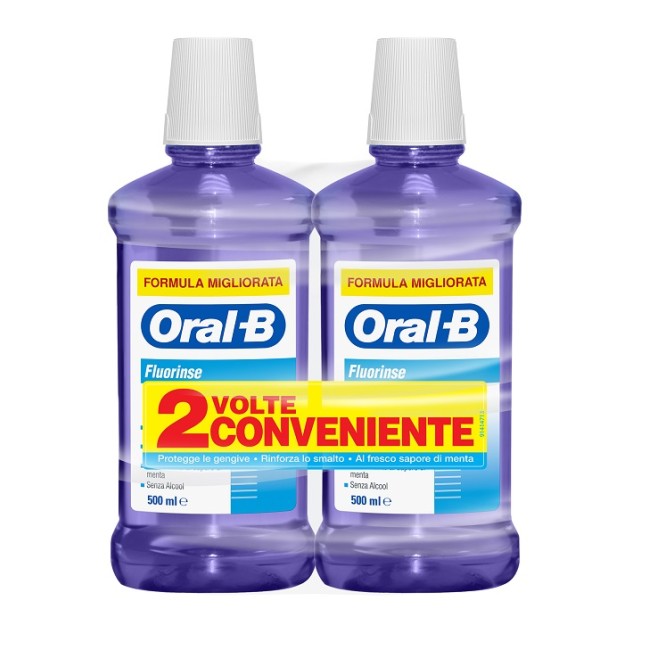 Oralb Fluorinse Collutorio Anti Carie 2 X 500 Ml Oralb Fluorinse Collutorio Anti Carie 2 X 500 Ml