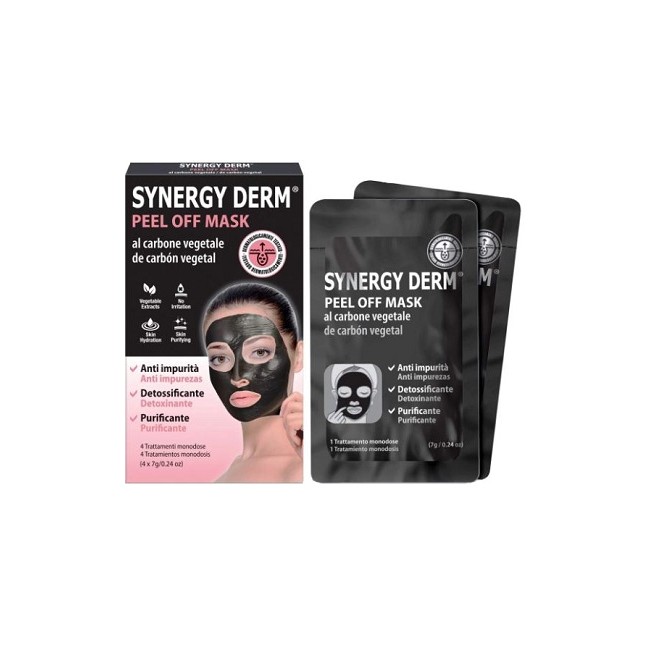 SYNERGY DERM PEEL OFF MASK 4 TRATTAMENTI MONODOSE 7 G SYNERGY DERM PEEL OFF MASK 4 TRATTAMENTI MONODOSE 7 G