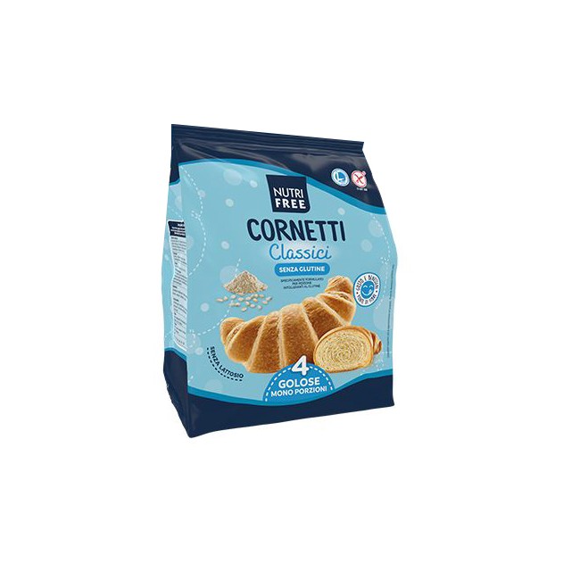 NUTRIFREE CORNETTI CLASSICI 4 PEZZI DA 50 G NUTRIFREE CORNETTI CLASSICI 4 PEZZI DA 50 G