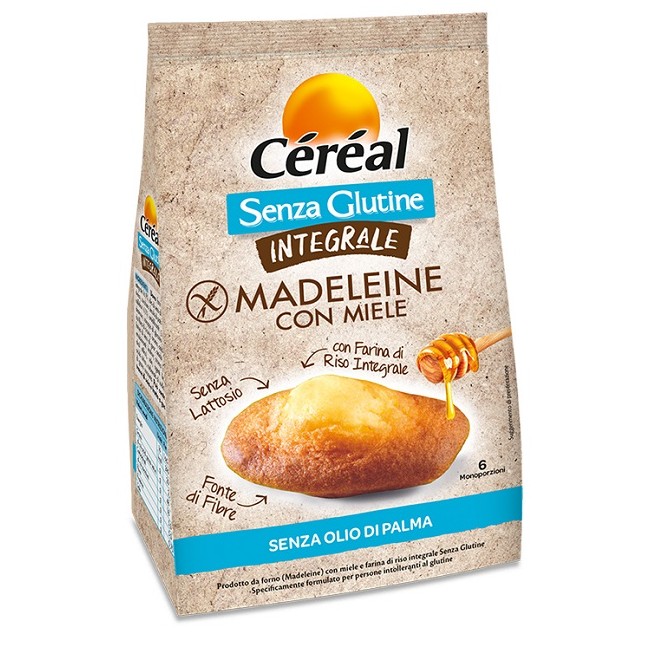 CEREAL SENZA GLUTINE INTEGRALE MADELEINE CON MIELE 170 G CEREAL SENZA GLUTINE INTEGRALE MADELEINE CON MIELE 170 G