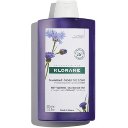 Flacone da 400 ml di Klorane Shampoo Centaurea Capelli Bianchi
