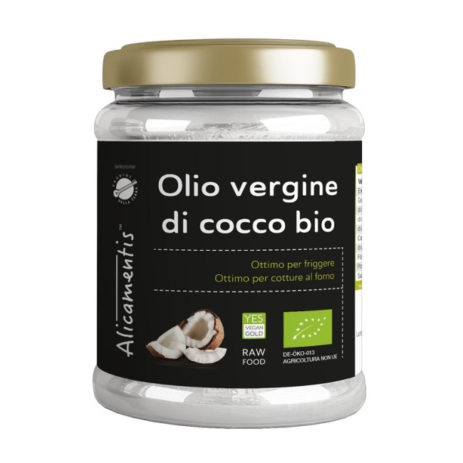 OLIO VERGINE DI COCCO BIO 500 ML ALICAMENTIS OLIO VERGINE DI COCCO BIO 500 ML ALICAMENTIS