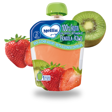Mellin Pouch Fragola Kiwi 90 G Mellin Pouch Fragola Kiwi 90 G