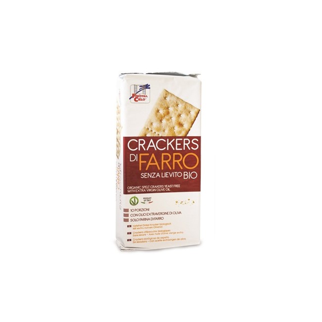 FSC CRACKERS DI FARRO SENZA LIEVITO CON OLIO EXTRAVERGINE DI OLIVA BIO 280 G FSC CRACKERS DI FARRO SENZA LIEVITO CON OLIO EXTRAVERGINE DI OLIVA BIO 280 G