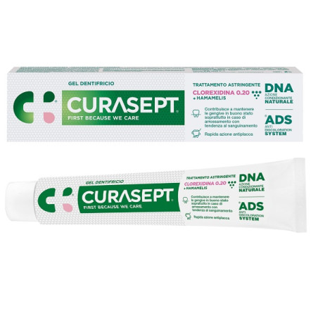 CURASEPT GEL DENTIFRICIO ADS DNA TRATTAMENTO ASTRINGENTE 75 ML CURASEPT GEL DENTIFRICIO ADS DNA TRATTAMENTO ASTRINGENTE 75 ML