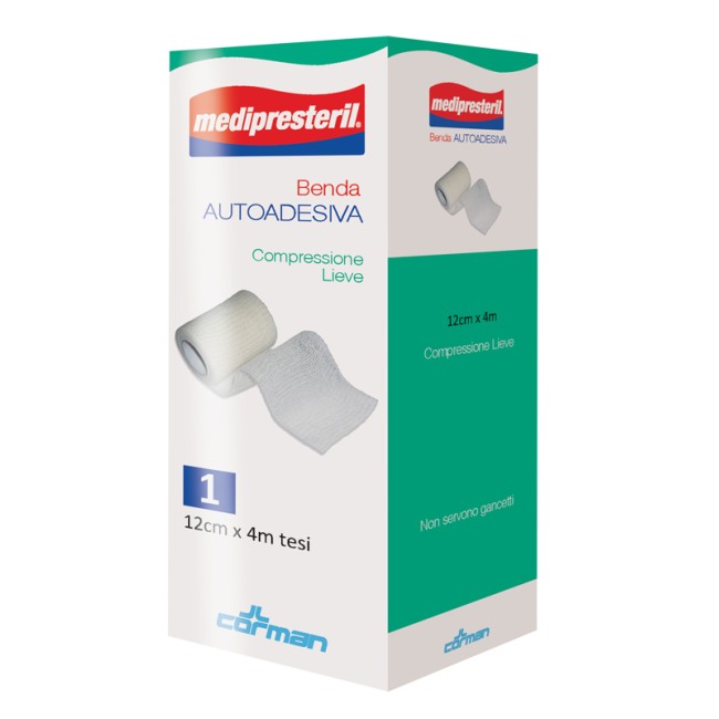 MEDIPRESTERIL BENDA AUTOADESIVA 12X400 CM 1 PEZZO MEDIPRESTERIL BENDA AUTOADESIVA 12X400 CM 1 PEZZO