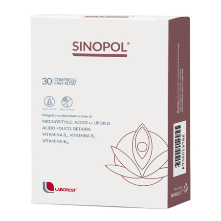 Confezione da 30 compresse Fast-Slow di Sinopol, integratore energizzante.