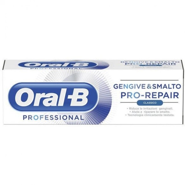ORALB PROFESSIONAL GENGIVE & SMALTO PRO REPAIR CLASSICO DENTIFRICIO 75 ML ORALB PROFESSIONAL GENGIVE & SMALTO PRO REPAIR CLASSICO DENTIFRICIO 75 ML