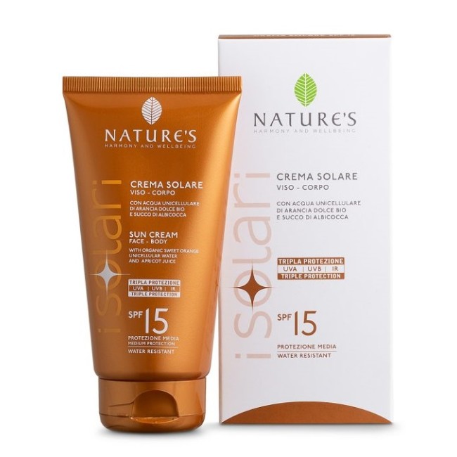 NATURE'S I SOLARI CREMA SOLARE VISO E CORPO SPF 15 IR SUN 150 ML NATURE'S I SOLARI CREMA SOLARE VISO E CORPO SPF 15 IR SUN 150 ML