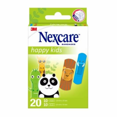 Cerotti Nexcare Kids Plasters Animals 20 Pezzi Assortiti Cerotti Nexcare Kids Plasters Animals 20 Pezzi Assortiti
