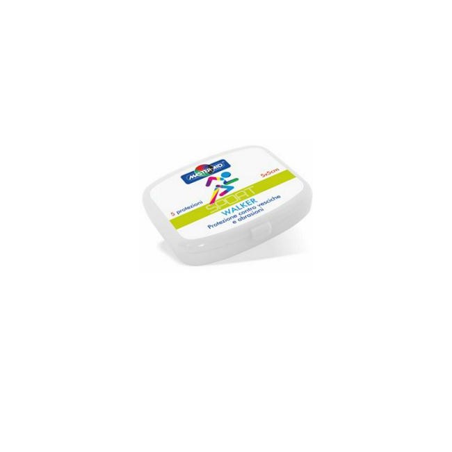 PROTEZIONE TALLONE VESCICHE E ABRASIONI MASTER-AID SPORT WALKER 5X5 5 PEZZI PROTEZIONE TALLONE VESCICHE E ABRASIONI MASTER-AID SPORT WALKER 5X5 5 PEZZI